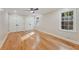 Bright bedroom with hardwood floors, and double closets, offering plenty of storage space at 2552 Hunton Ne Ct, Marietta, GA 30068