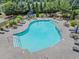 Community pool featuring an zero entry access point and lounge seating at 2953 Balvenie Pl, Acworth, GA 30101
