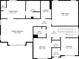 Detailed floor plan showcasing the layout of the home's upper level with bedrooms, baths and living spaces at 2953 Balvenie Pl, Acworth, GA 30101