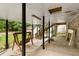 Backyard featuring a covered patio, wooden swing, staircase, and shed at 711 Greenview Ne Ave, Atlanta, GA 30305