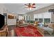 Spacious living room with hardwood floors, neutral colors, fireplace, and open floor plan at 812 Roget Way, Lawrenceville, GA 30045