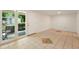 Bright living room with tile flooring and access to the back patio, featuring modern design at 1150 Nw Collier Rd # K24, Atlanta, GA 30318