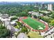 Aerial shot of sports field near neighborhood at 67 Delmont Ne Dr, Atlanta, GA 30305