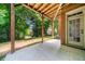 Covered patio area, perfect for outdoor relaxation and overlooking a lush, green backyard at 2005 Eagle Rdg, Roswell, GA 30076