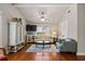 Cozy living room with high ceilings, ceiling fan, and lots of natural light at 1589 Delano Dr, Decatur, GA 30032