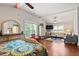 Spacious main bedroom with plenty of space and a view into the living room at 1589 Delano Dr, Decatur, GA 30032