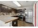 Functional kitchen with modern stainless steel appliances at 163 Silver Fox Trail Trl, Dallas, GA 30157