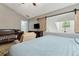 Main bedroom featuring a crib and dresser for Bedroom convenience at 163 Silver Fox Trail Trl, Dallas, GA 30157