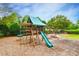 Outdoor playground with a slide, swings, and climbing structures for entertainment at 3060 Mccannon Mill Dr, Dacula, GA 30019