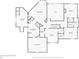 Second floor layout featuring the primary bedroom, bedrooms, baths, closets, and den at 2517 Stone Manor Dr, Buford, GA 30519