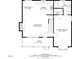 Detailed floor plan showing the main floor with dimensions for the kitchen, bedrooms, living room, and porch at 124 Hunters Mill Rd, Woodstock, GA 30188