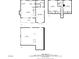 Detailed floor plan showcasing layout with living areas, bedrooms, kitchen, garage and dimensions for each room at 124 Hunters Mill Rd, Woodstock, GA 30188