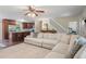 Open-concept living space featuring a modern kitchen and spacious living area, perfect for entertaining and everyday living at 124 Hunters Mill Rd, Woodstock, GA 30188