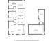Layout of home floor plan with two floors, including wet bar and sitting room at 2822 Waters Sw Rd, Atlanta, GA 30354