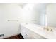 Spacious bathroom showcases a long vanity with double sinks and a large mirror at 5287 Vernon Lake Dr, Atlanta, GA 30338