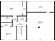 Lower level floor plan highlighting a room, bath, laundry, garage and secondary bedroom at 12290 Greenmont Walk, Alpharetta, GA 30009