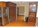 Spacious kitchen featuring stainless steel refrigerator and access to another room at 3129 Etchison Rd, Loganville, GA 30052