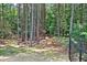 A wooded property features mature trees, a gated entrance, and a partially fenced perimeter at 3129 Etchison Rd, Loganville, GA 30052