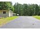 Paved area leading up to a small outbuilding surrounded by lush trees and greenery at 3129 Etchison Rd, Loganville, GA 30052