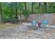 Private backyard featuring a fire pit and a hammock at 3202 Ivy Station Way, Duluth, GA 30096