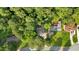 Expansive aerial view of a home surrounded by lush, mature trees and a well-maintained yard at 4492 Riverwood Cir, Decatur, GA 30035