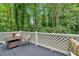 Back deck offering serene views of the lush, green surroundings, ideal for relaxation at 4492 Riverwood Cir, Decatur, GA 30035