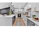 Bright and modern kitchen boasts white cabinets, stainless steel appliances, and a stylish island at 4492 Riverwood Cir, Decatur, GA 30035