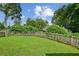 A spacious, fenced backyard, ideal for outdoor activities and relaxation, and lots of green space at 55 Bowen Ave, Atlanta, GA 30315