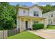 Charming two-story home with a covered front porch and fresh landscaping at 55 Bowen Ave, Atlanta, GA 30315