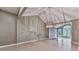 Dining area with tile flooring, a chandelier, and views of the sunroom at 3771 Club Nw Dr, Kennesaw, GA 30144