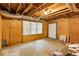 Unfinished basement with exposed ceiling and cement floor at 630 Dana Pointe Ct, Lawrenceville, GA 30045