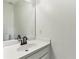 Bathroom featuring a sleek sink and a minimalist design, offering a clean and modern aesthetic at 630 Dana Pointe Ct, Lawrenceville, GA 30045
