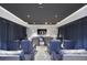 Enjoy movie nights in this home theater with tiered seating and large screen at 2883 Andrews Nw Dr, Atlanta, GA 30305
