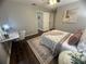 Bedroom with a writing desk and decorative rug at 3915 Woodridge Way, Tucker, GA 30084