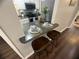 Charming kitchen with cozy breakfast bar and seating, perfect for casual dining at 3915 Woodridge Way, Tucker, GA 30084