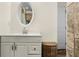 Bathroom features a vanity and an oval mirror at 1630 Park Ln, Marietta, GA 30066