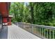 Long deck overlooking a green, wooded backyard at 1630 Park Ln, Marietta, GA 30066