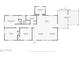 Layout of home with bedrooms, bathrooms, kitchen, dining room, and screened patio at 1630 Park Ln, Marietta, GA 30066