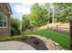 The backyard features mature trees and lush landscaping at 1745 Habersham Marina Rd, Cumming, GA 30041