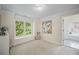 Bright bedroom with large window and a decorative art piece at 4525 Cavallon Nw Way, Acworth, GA 30101
