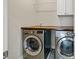 Laundry room featuring a countertop, washer, and dryer at 1463 Edgebrook Ne Ct # 14, Atlanta, GA 30329