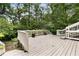 Wide deck overlooking the serene backyard at 241 Nacoochee Nw Dr, Atlanta, GA 30305