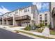 Modern townhome with rear-entry garage and outdoor deck at 361 Watson Ave, Woodstock, GA 30189