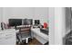 Functional home office with built-in desk, ample workspace, and modern decor at 361 Watson Ave, Woodstock, GA 30189