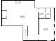 Basement floorplan featuring a large basement space, two bathrooms, and a storage area at 3830 Gallant Fox Ct, Duluth, GA 30096