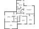 Detailed floorplan of the second floor featuring 4 bedrooms, 2 bathrooms and a hall at 3830 Gallant Fox Ct, Duluth, GA 30096