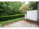Backyard features a privacy fence and green landscaping at 1215 Harris Commons Pl, Roswell, GA 30076