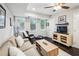 Comfortable living room with modern furniture, hardwood floors, and ample natural light at 443 Lakeshore Ne Dr, Atlanta, GA 30307