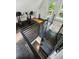 Modern staircase offers views of the gym and outside deck at 443 Lakeshore Ne Dr, Atlanta, GA 30307
