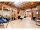 Unfinished basement with exposed wood framing, ready for personalized design at 109 Lighthorse Blvd, Mcdonough, GA 30252